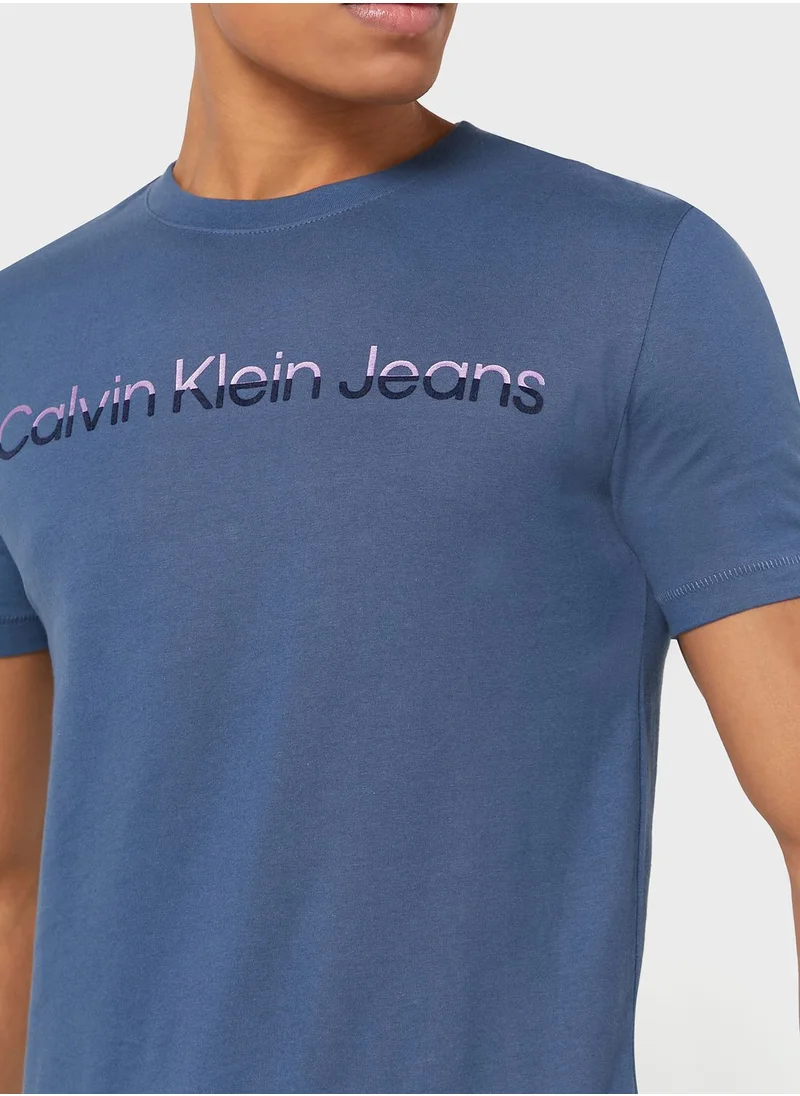 Calvin Klein Jeans Logo Crew Neck T-Shirt