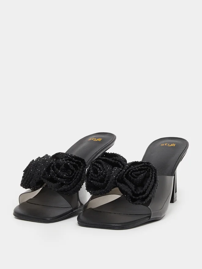 Styli Styli Floral High Heel Sandals