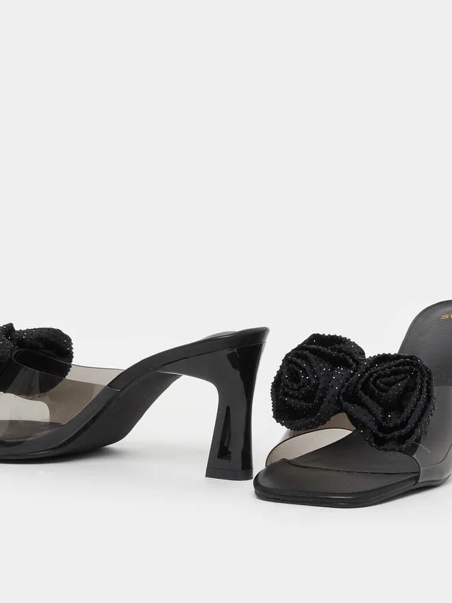 Styli Styli Floral High Heel Sandals