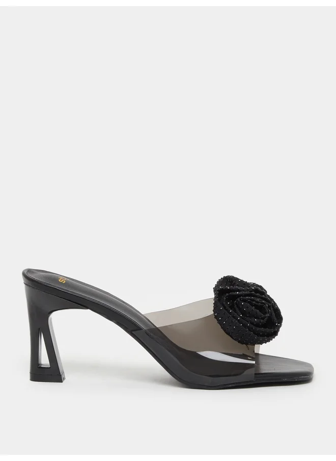 ستايلي Styli Floral High Heel Sandals
