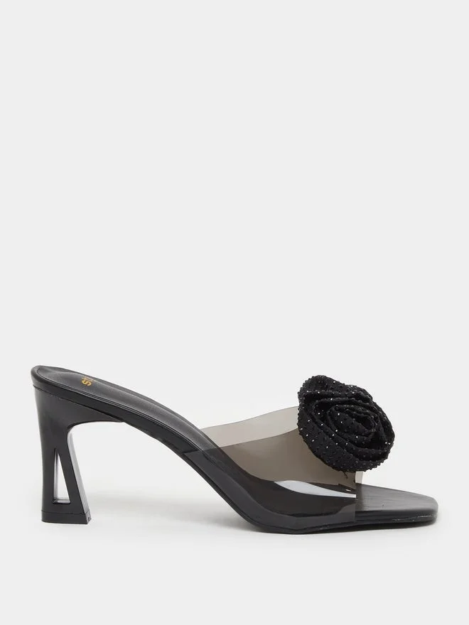 Floral High Heel Sandals