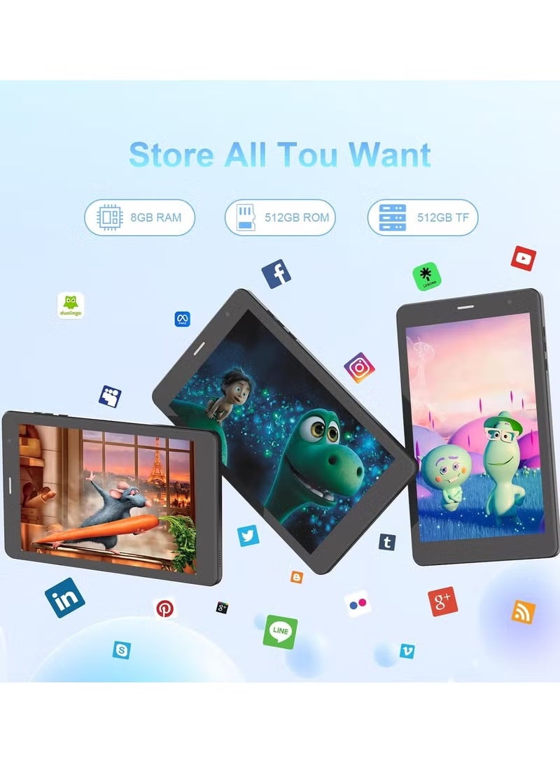 ELTRAZONE CM817 Pro Max 8 Inch Android 14 Tablet, Octa-Core, 8GB RAM, 512GB ROM, 5G LTE, IPS HD Display - Image 2
