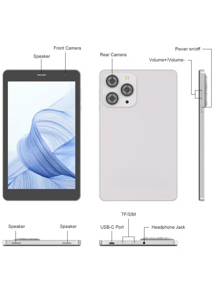 ELTRAZONE CM817 Pro Max 8 Inch Android 14 Tablet, Octa-Core, 8GB RAM, 512GB ROM, 5G LTE, IPS HD Display - Image 3