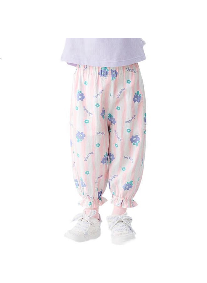 Balabala Kids' Summer Anti-Mosquito Pants For Boys And Girls Baby Sleep Pants Silk Can Go Out 209225171205 - Image 2