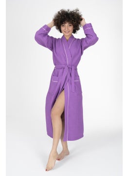 Varol Kaos Series Kimono Collar Pique Bathrobe Dressing Gown  - Image 1