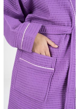 Varol Kaos Series Kimono Collar Pique Bathrobe Dressing Gown  - Image 3