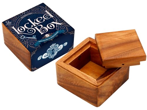 BSIRI Locked Box Secret Box Brain Teaser Wooden Puzzle Boxes with Hidden Compartments Ideal Mystery Jewelry 3D Puzzle Lock Gift Card and Money Puzzle Box - Image 1