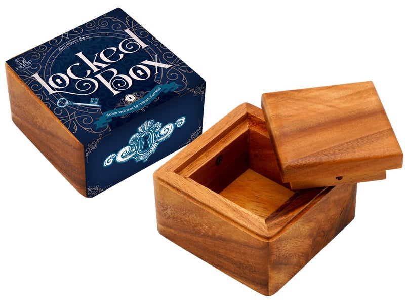 BSIRI Locked Box Secret Box Brain Teaser Wooden Puzzle Boxes with Hidden Compartments Ideal Mystery Jewelry 3D Puzzle Lock Gift Card and Money Puzzle Box - Image 3