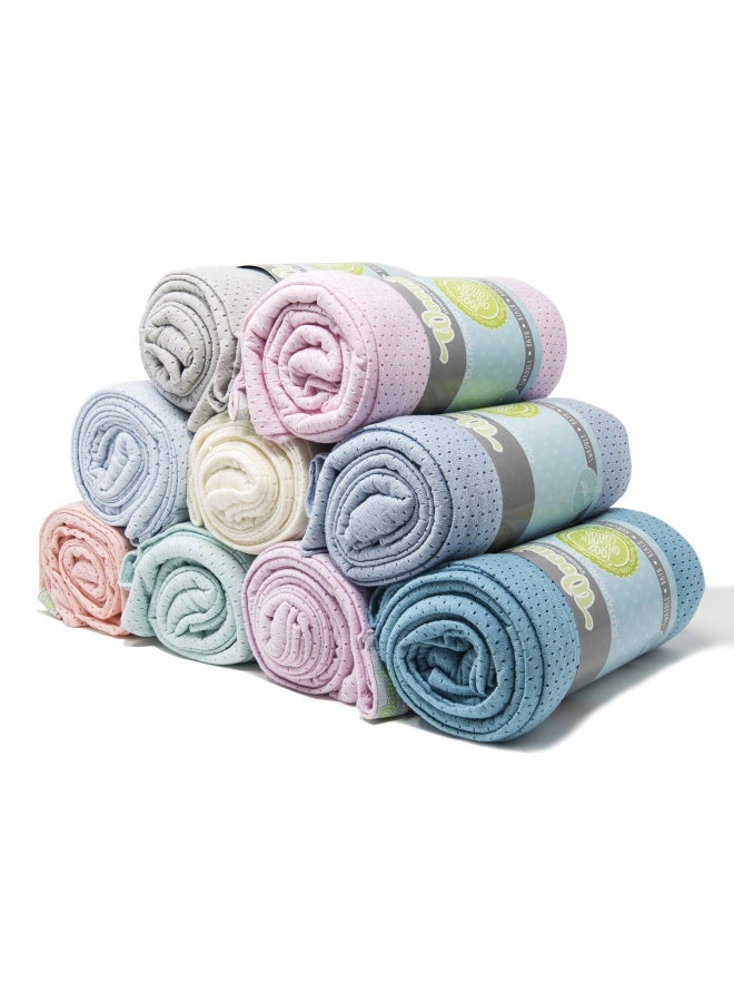 Woombie Organic Baby Swaddling Blanket Lightweight Swaddle Receiving Blanket Sporty Blue 44 x 44 in - Image 5