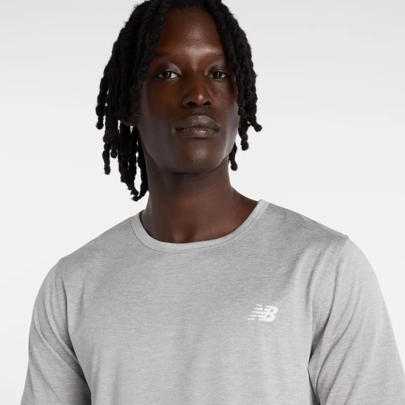 New Balance Athletic Grey Sport Essentials Utility T-Shirt for Men | Best Price UAE