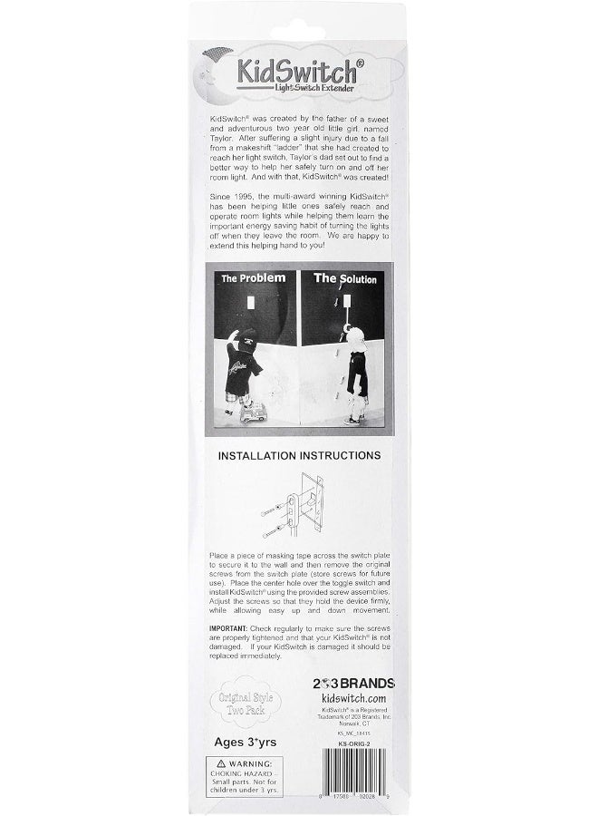 KidSwitch Light Switch Extender for Kids - 2 Pack - Image 2