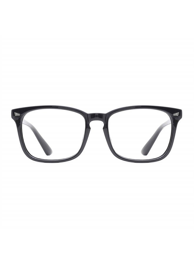 TIJN Blue Light Blocking Glasses for Women Men Clear Frame Square Nerd Eyeglasses Anti Blue Ray Computer Screen Glasses - Image 1