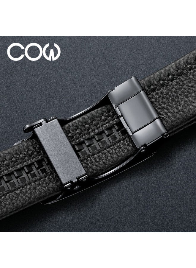 Cow Men's Leather Automatic Buckle Belt Gift Box Top Layer Cowhide Fashion Business Waistband New Year Birthday Gift - Image 5
