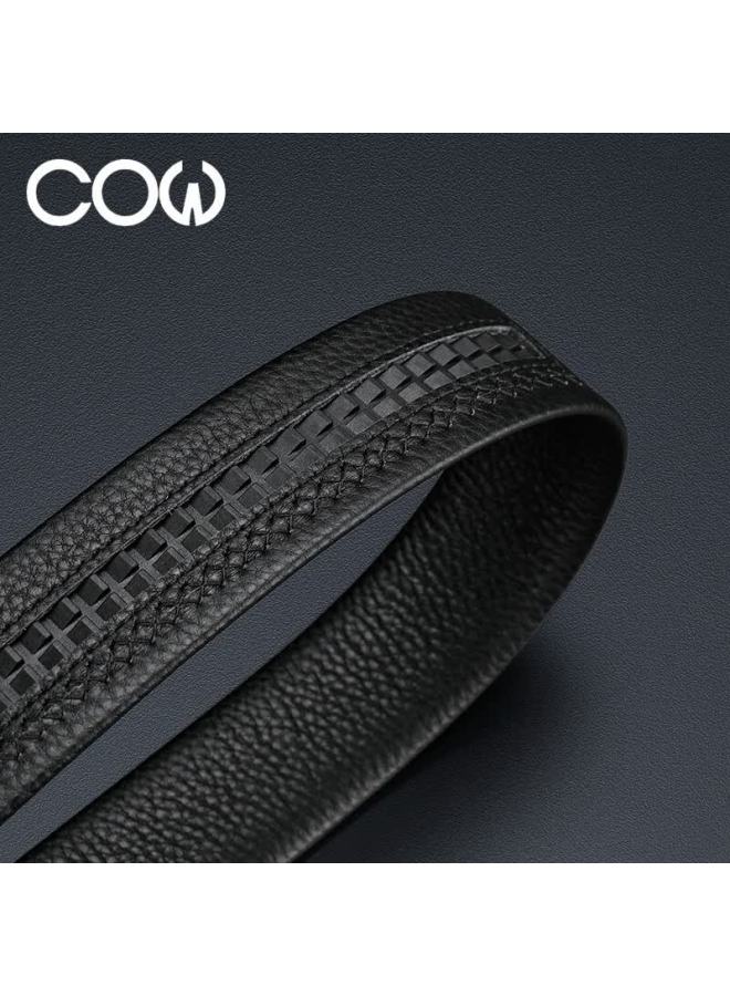 Cow Men's Leather Automatic Buckle Belt Gift Box Top Layer Cowhide Fashion Business Waistband New Year Birthday Gift - Image 4