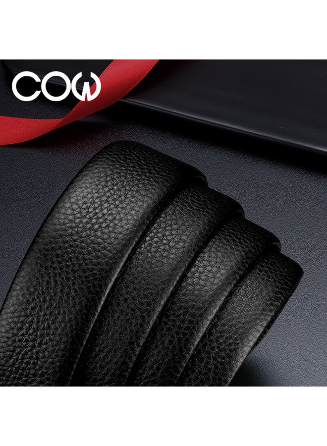 Cow Men's Leather Automatic Buckle Belt Gift Box Top Layer Cowhide Fashion Business Waistband New Year Birthday Gift - Image 3