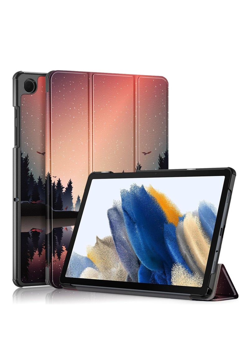 Case for Samsung Galaxy Tab A9 8.7 Inch (2023) SM-X110/SM-115 Tablet Ultra Slim Lightweight Stand Cover Case Premium Quality PU Leather Case Cover (Dusk) - Image 1