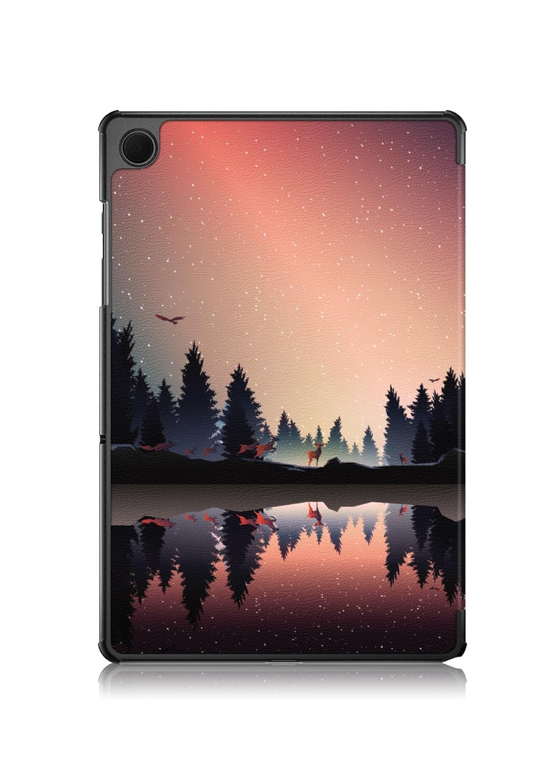 Case for Samsung Galaxy Tab A9 8.7 Inch (2023) SM-X110/SM-115 Tablet Ultra Slim Lightweight Stand Cover Case Premium Quality PU Leather Case Cover (Dusk) - Image 5
