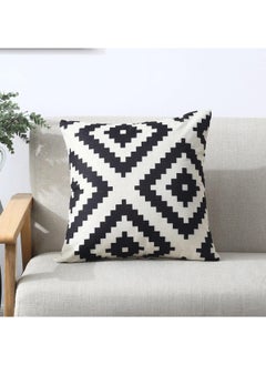 Square Decorative Throw Pillows, Cushion Covers Cotton Linen Black& Beige Stripes Modern Geometry Print Home Pillowcases 27 x 25.8 x 4.7 cm Black/Beige, 4 Pack - pzsku/Z1763430AF7C7A5FCD9F9Z/45/_/1736128519/1559ad3a-8678-496e-ab55-0443c232279f