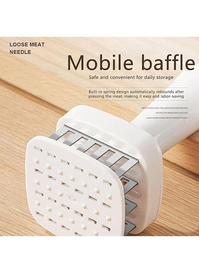 Generic - Meat Tenderizer, Steak Machine Tenderizer, 24 Stainless Steel Piercing Needle, Non-Slip Meat Tenderizer Hammer Tool,Durable Metal Mallett Tenderizing Machine or Fish,Pork, Steak, Veal, Poultry, Turkey - Image 1