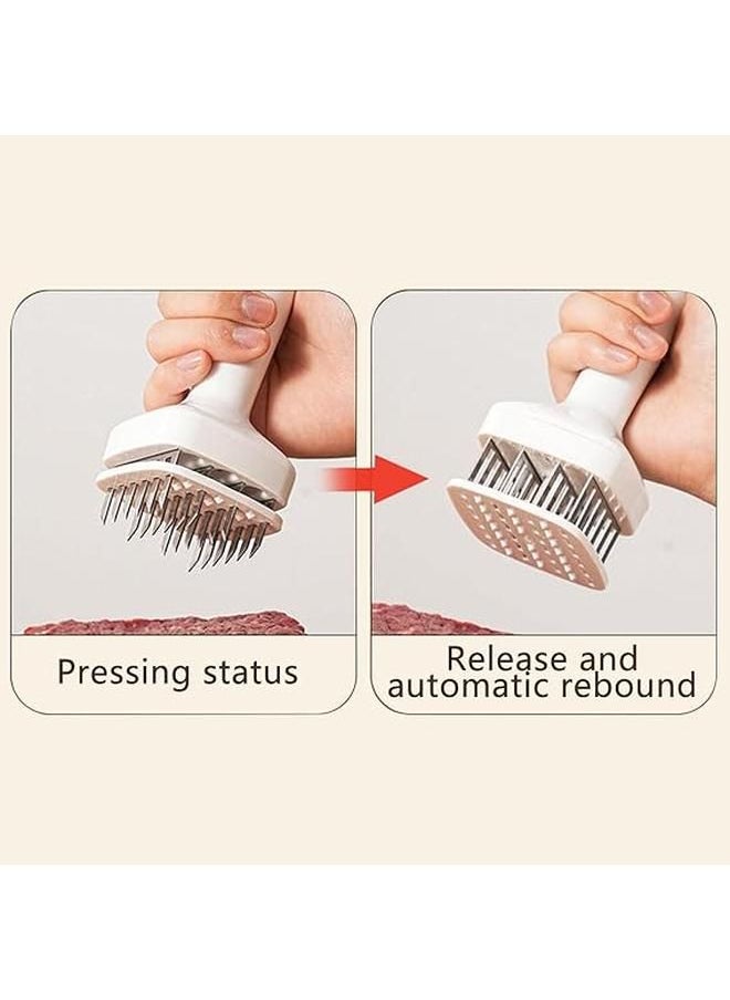 Generic - Meat Tenderizer, Steak Machine Tenderizer, 24 Stainless Steel Piercing Needle, Non-Slip Meat Tenderizer Hammer Tool,Durable Metal Mallett Tenderizing Machine or Fish,Pork, Steak, Veal, Poultry, Turkey - Image 1