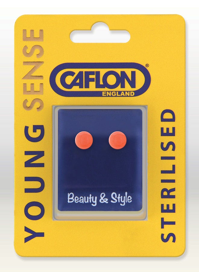 Caflon - Large Button Orange