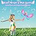 Sitodier Bubble Machine for Kids Butterfly Bubbles Wand Blower for Toddlers 1000 Bubbles per Minute Outdoor Indoor Bubbles Blowing Toys Birthday Gift for Girls Bubble Solution Included - Image 3