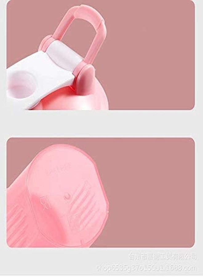 Shaker Bottle Blender w. Classic Loop Top & Stainless Whisk Ball-Perfect for Protein Shakes and Pre Workout (16 Oz-400ML, Pink/Pink Cup) - Image 3