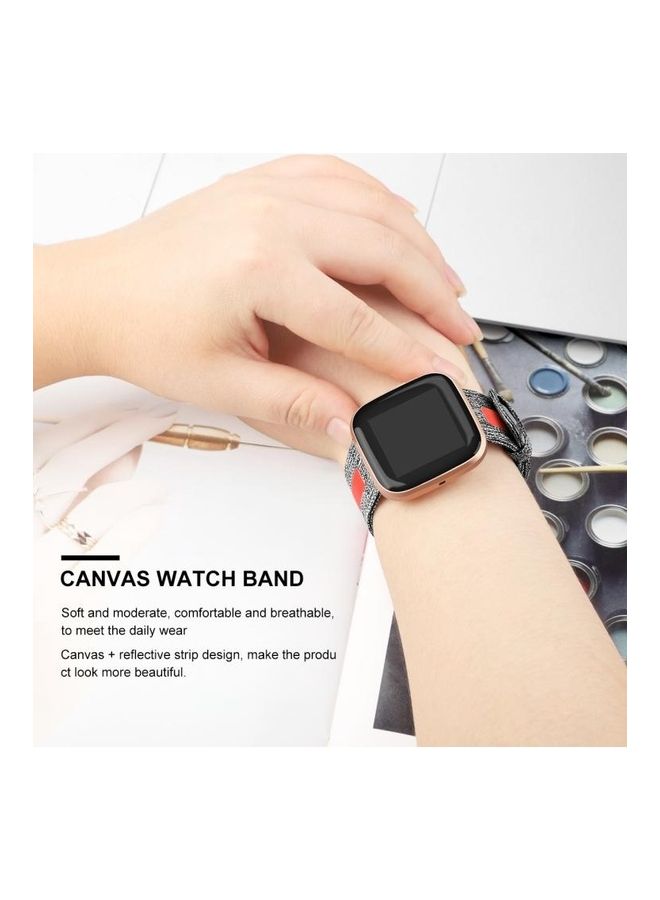 NIBEMINENT Replacement Strap Band for Fitbit Versa Smartwatch Grey - Image 3