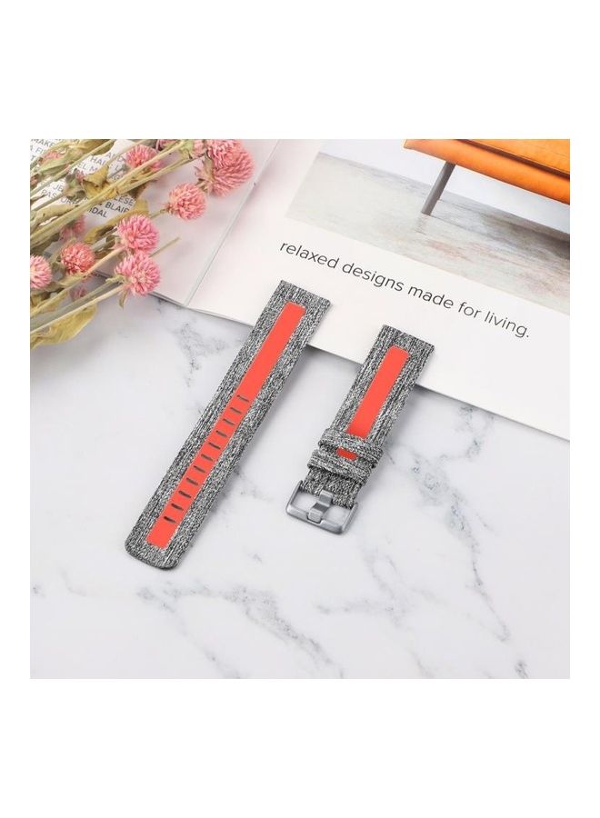 NIBEMINENT Replacement Strap Band for Fitbit Versa Smartwatch Grey - Image 4
