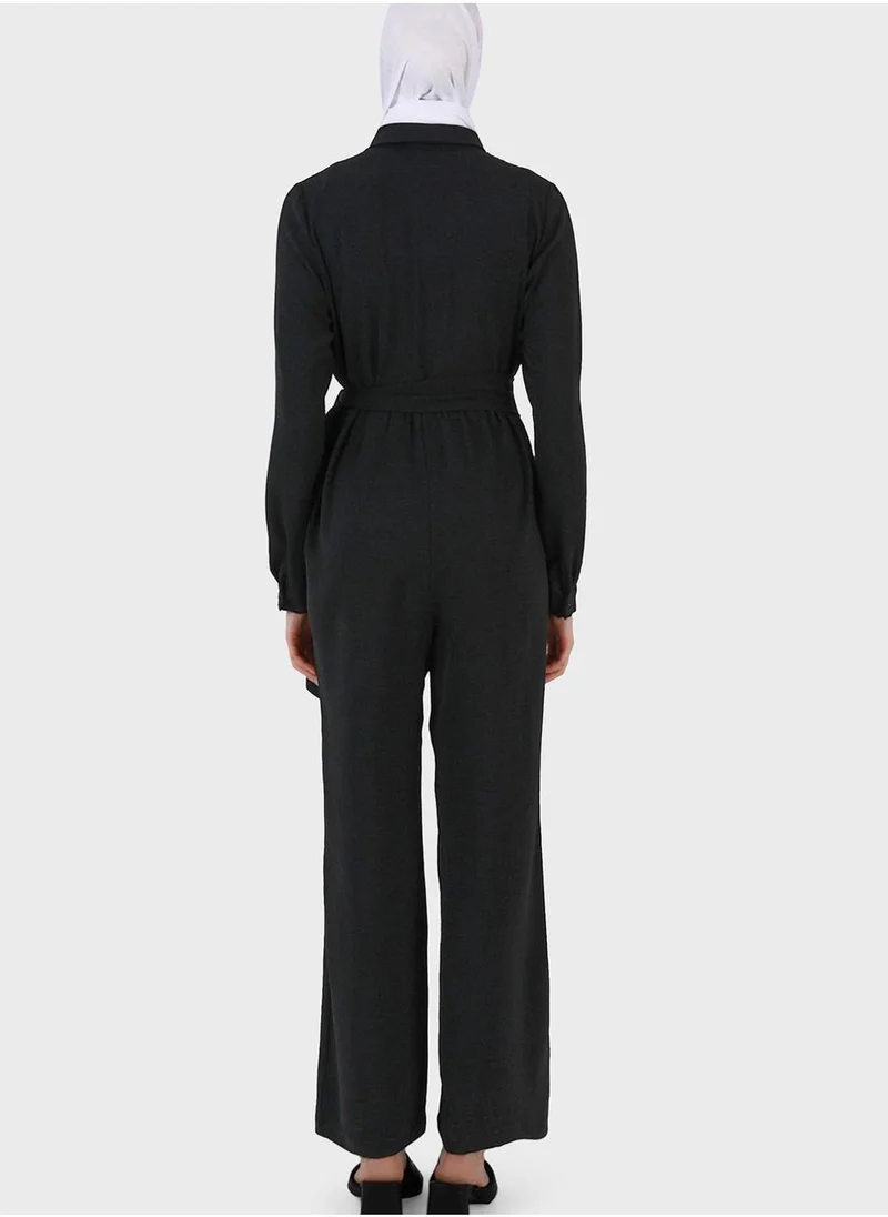 Refka by modanisa Wide Leg Jumpsuit