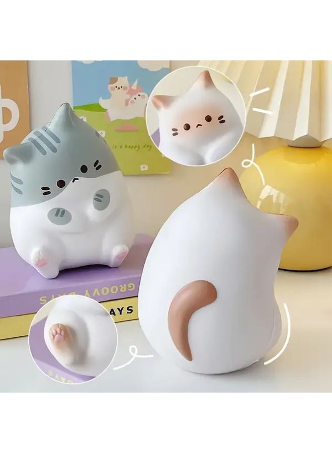 3pcs Cute Cartoon Cat Toys Soft Slow Rising Cat Balls Colorful Desktop Decorations - Image 5