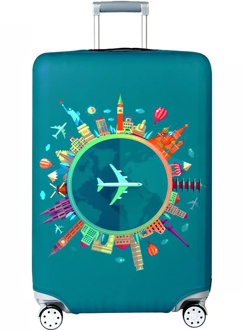 The stretch travel suitcase cover fits most suitcases from 23 inches to 32 inches, making it ideal for travel - Image 1
