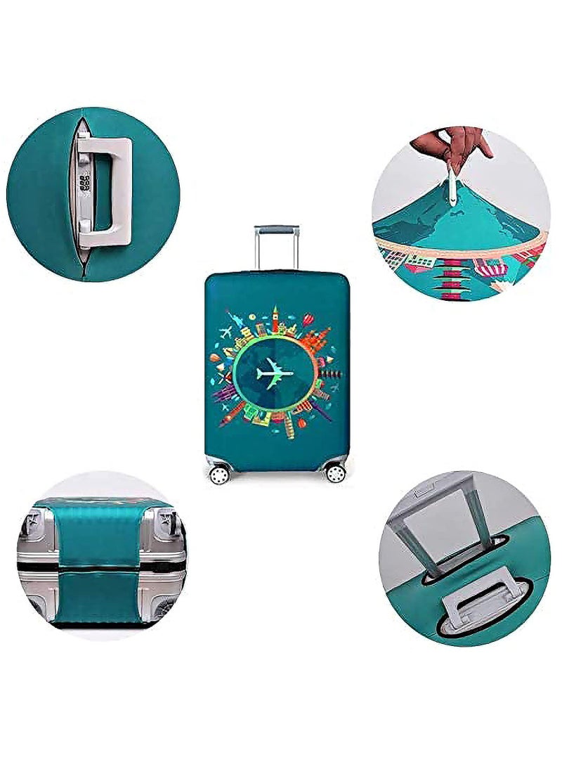 The stretch travel suitcase cover fits most suitcases from 23 inches to 32 inches, making it ideal for travel - Image 3
