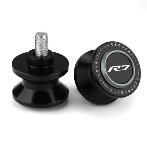 Mokiton M6 Motorcycle Swingarm Spools Slider Compatible With YAMAHA YZF R7 2021 2022 2023 2024 2025 2026 | Swing Arm Stand Bobbins Screws YZF-R7 YZFR7 Accessories (black-4) - Image 1