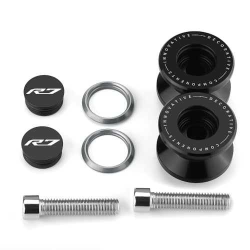 Mokiton M6 Motorcycle Swingarm Spools Slider Compatible With YAMAHA YZF R7 2021 2022 2023 2024 2025 2026 | Swing Arm Stand Bobbins Screws YZF-R7 YZFR7 Accessories (black-4) - Image 4