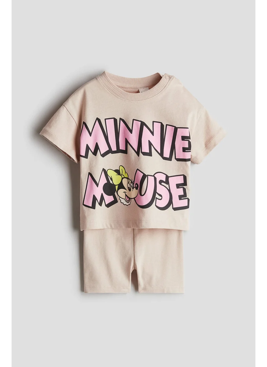 H&M 2-Piece Printed Cotton Set