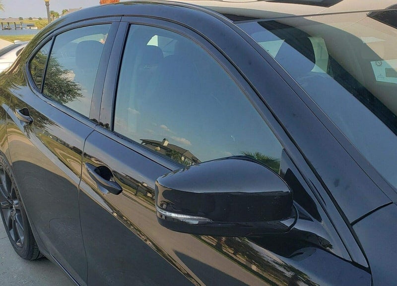 SlickMod Chrome Delete Blackout Vinyl Overlay for 2015-2020 Acura TLX Window Trim (Gloss Black) - Image 5