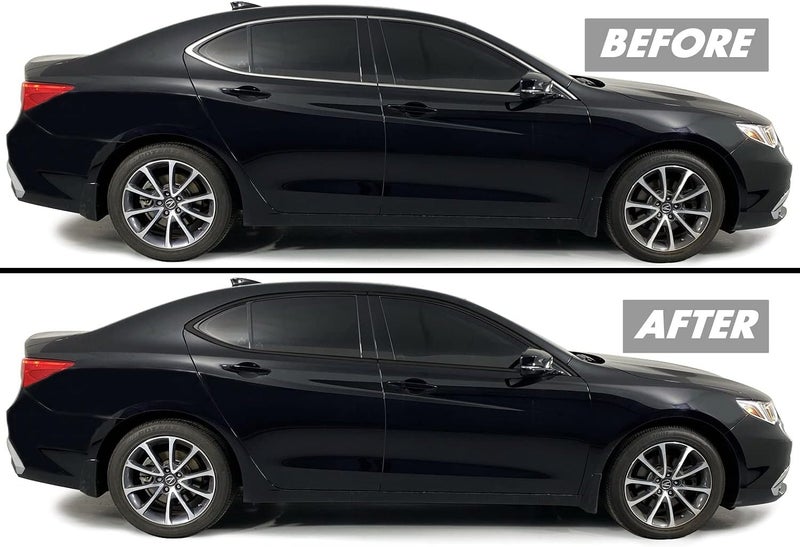 SlickMod Chrome Delete Blackout Vinyl Overlay for 2015-2020 Acura TLX Window Trim (Gloss Black) - Image 1