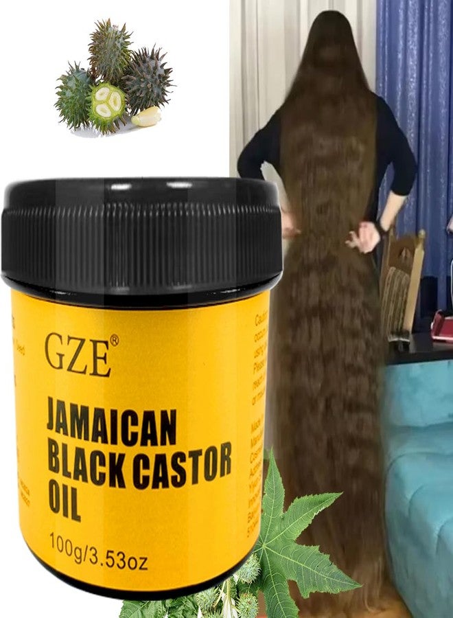 GZE Jamaican Black Castor Oil for Hair Growth Grease and Damaged Dry Scalp - Hair Grease for Men and Women Eyebrow & Eyelashes Nourishment, and Skin Hydration - Image 2