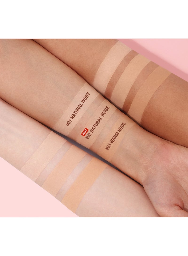 O.TWO.O 3D Soft Focus Face Powder Waterproof Long Lasting Oil Control 24H Natural Skin Tones Anti-Transfer, Non-Absorbent for All Skin Types & Tones, Includes Puff Makeup Powder Foundation Daily Essential - Image 5