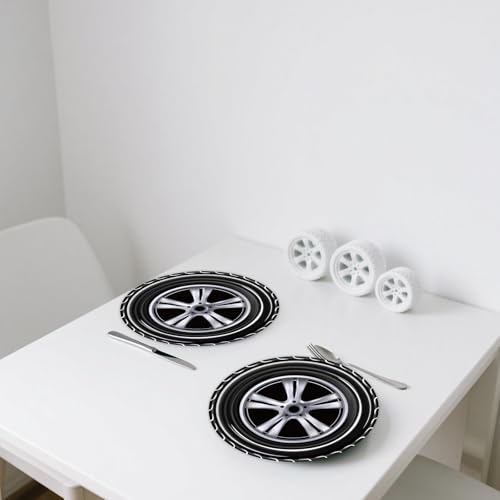 KFJBPB 50PCS Race Car Party Paper Plates 7 Inch, Disposable Car Wheel Birthday Party Supplies Cake Dessert Plates for Kids Boys Birthday Baby Shower Sports Event Decorations (Race Car) - Image 5