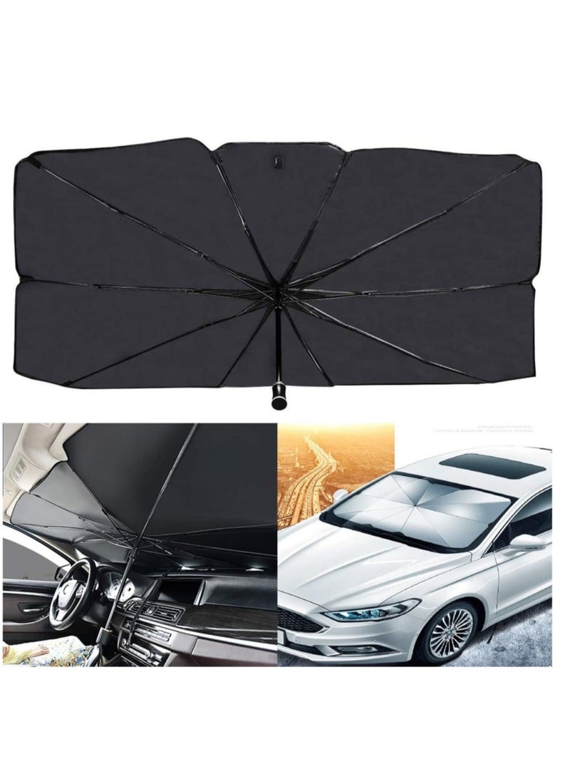 ELTRAZONE Car Windshield Sun Shade Umbrella,SUNACCL Foldable Car Sun Umbrella for Windshield Sun Protection Umbrella Front Sunscreen Visor Block UV Fits Most Vehicle Models - Image 1