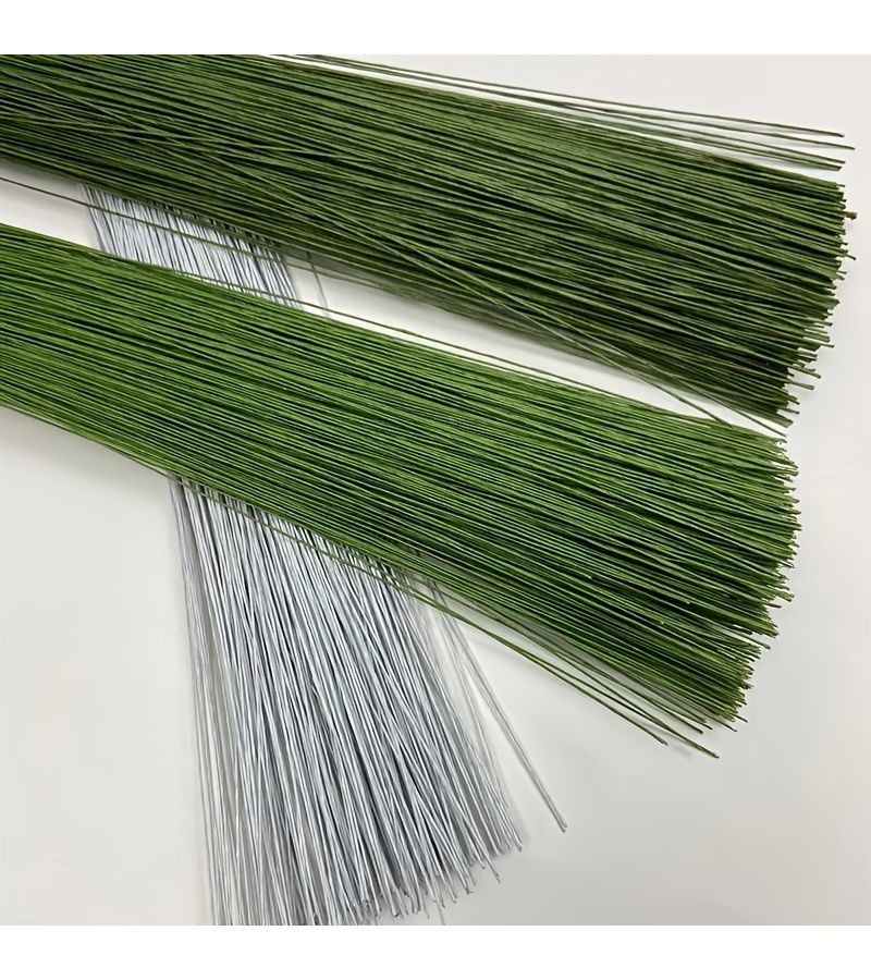 40 Centimeter Green Floral Wire Mixed Colors 99pcs Flexible Wrought Iron Flower Stem Wire For Floral Crafts Art Flower Decorations And Florist Event Planning Supplies - Image 5