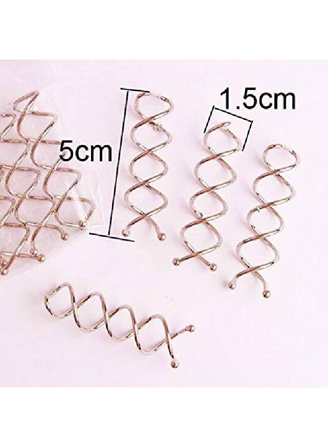 lasenersm 20 قطعة دبابيس شعر حلزونية بسيطة أنماط دبابيس شعر حلزونية دبابيس شعر لزفاف كعكة الشعر دبابيس دوارة تصميم رؤوس كروية دبابيس شعر حلزونية عصا كعكة اختيار للنساء والفتيات أسلوب شعر DIY فضي - Image 4