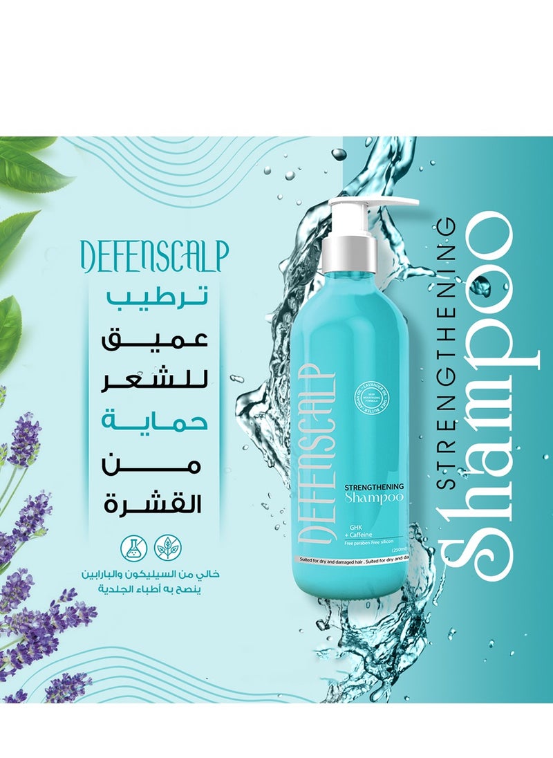 Defenscalp - Shampoo For Hair Loss and Hydration  With Argan Oil & Shea Butter 300 ml - Image 1