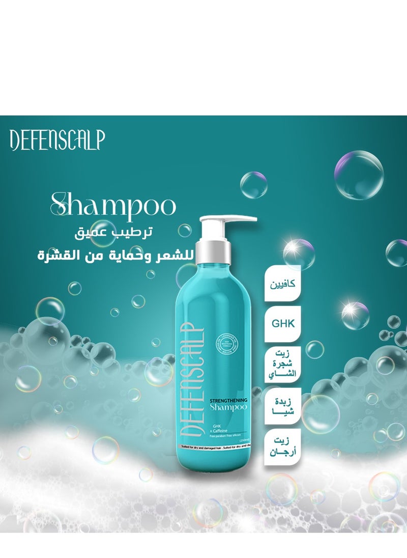 Defenscalp - Shampoo For Hair Loss and Hydration  With Argan Oil & Shea Butter 300 ml - Image 1