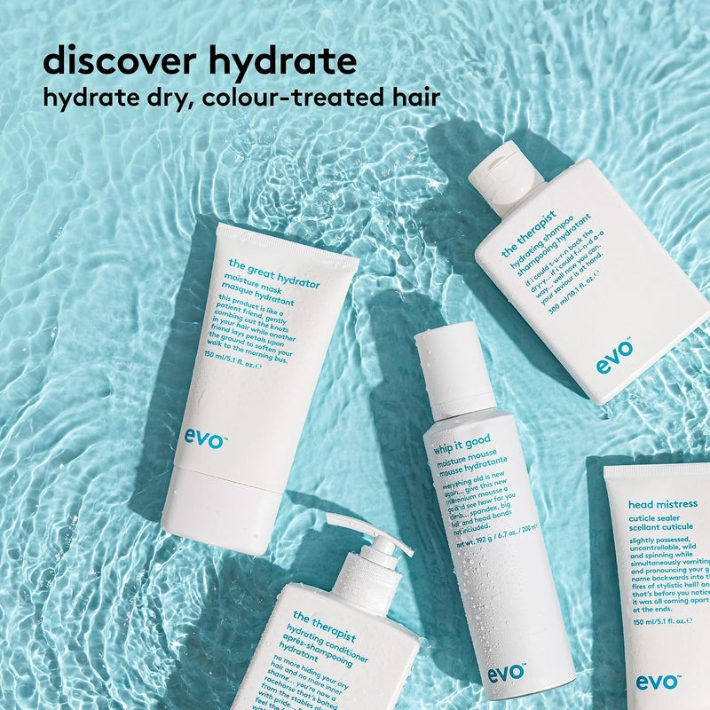 Evo The Therapist Hydrating Conditioner  Hydrates Strengthen and Softens Whilst Improving Shine  Travel Size 30ml / 101floz - Image 2