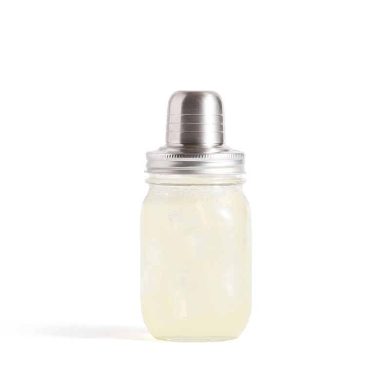 Jarware Mason Jar Cocktail Shaker Lid For Regular Mouth Mason Jar Stainless Steel