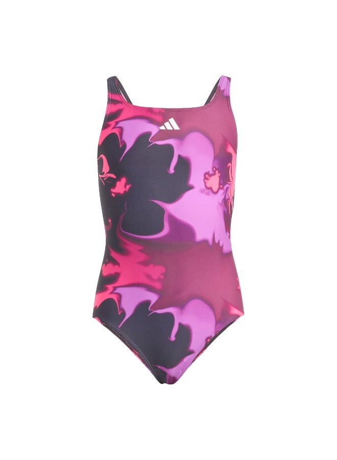 Adidas Tie Dye V-back Swimsuit Kids - Image 1