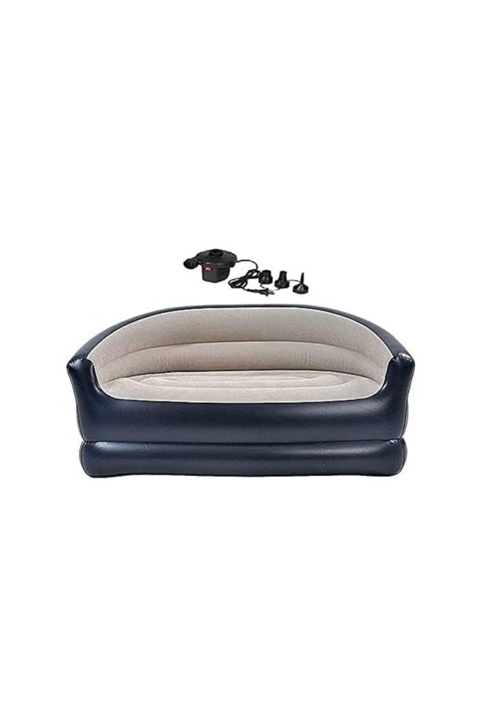 FEND Portable Inflatable Double Sofa Two-Seater Lounge Chair with Air Pumb for Indoor living and Outdoor Camping Coffee - Image 5